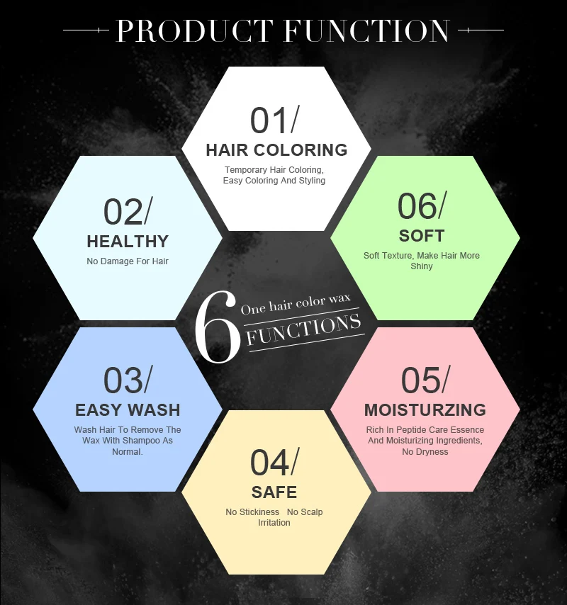 Краска для волос Восковая краска стойкая крем унисекс крепкая фиксация серый