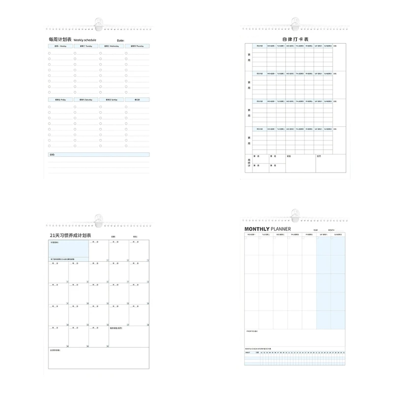 

Dated Daily Notepad Monthly Self-filling 21 Days Weekly Desktop Planner Creative Schedule Business Gifts for artist