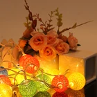 Вечерние украшения светильник 10 гирлянды светодиодные вечерниесвадебные розы строка светильник Праздничная дома простой украшения свадебные принадлежности