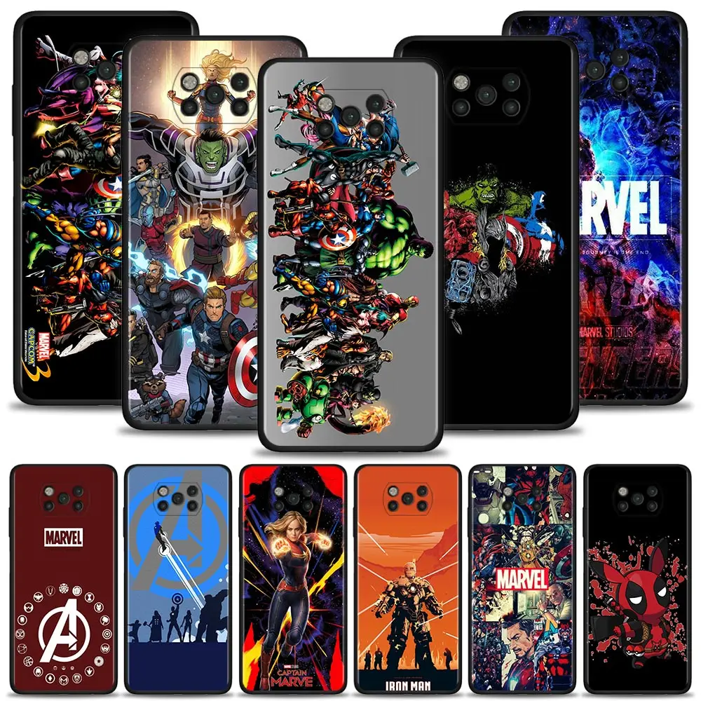 

Best Phone Case For Xiaomi Poco X3 NFC F3 GT Civi M3 Note 10 11 Lite 9T 10T 11T Pro Pocophone F1 Capa Marvel spiderman Hero