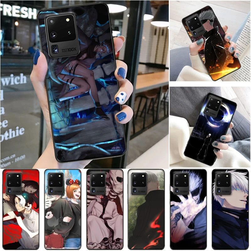 

Jujutsu Kaisen Yuji Itadori Fushiguro Megumi Sukuna Satoru Gojo Phone Case For Samsung Galaxy S20 Ultra FE Lite Plus Soft TPU
