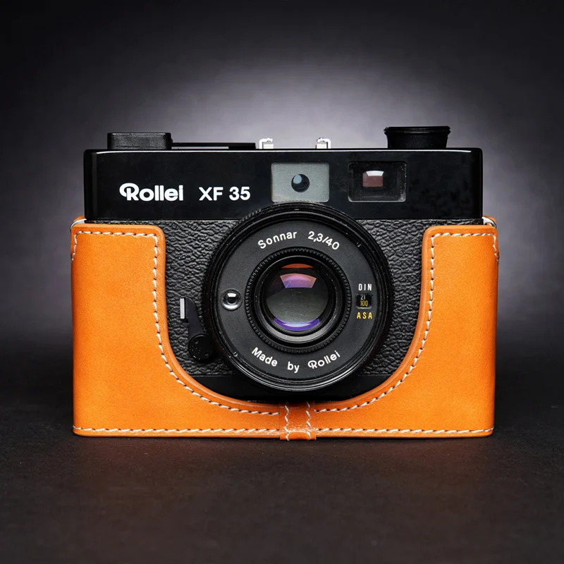 

Чехол ручной работы из натуральной кожи для камеры Rollei XF35