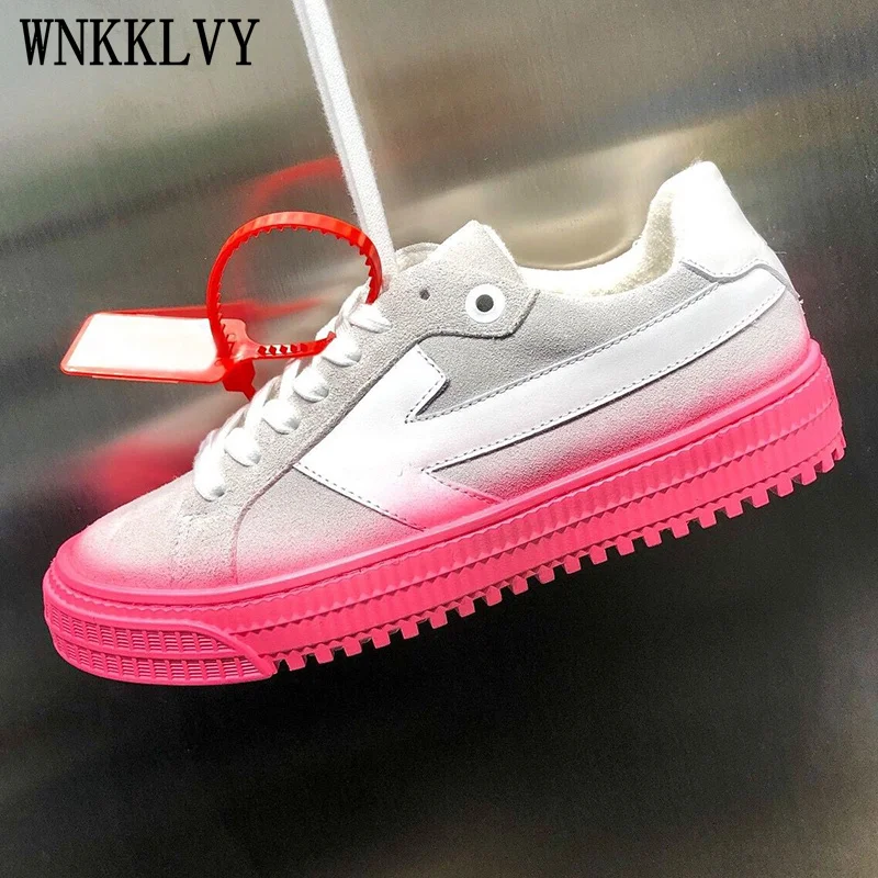 

Кроссовки женские из натуральной кожи, удобная повседневная прогулочная обувь на плоской платформе, на шнуровке, белые, унисекс, 2021осень