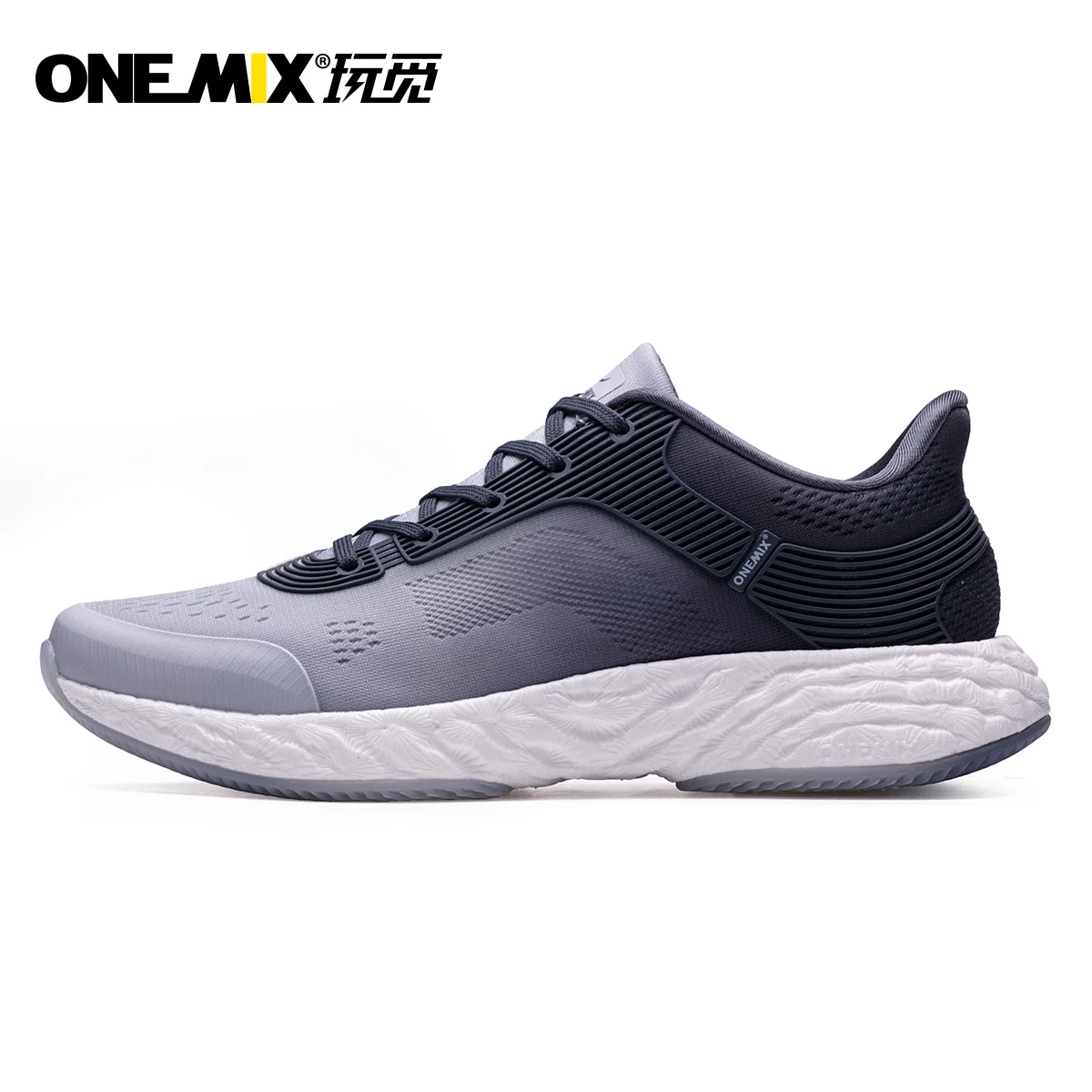 ONEMIX Men Running Shoes Marathon React Breatahble Shoes Athletic Trainers Sports Shoes Outdoor Women Walking Sneakers