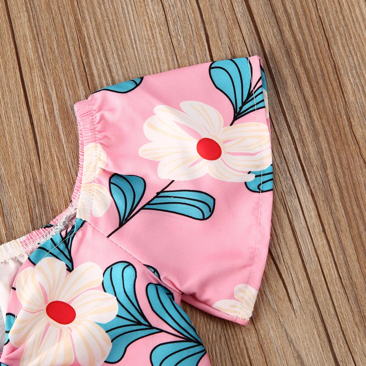 Летние комплекты одежды для маленьких девочек праздничная одежда бант с цветами