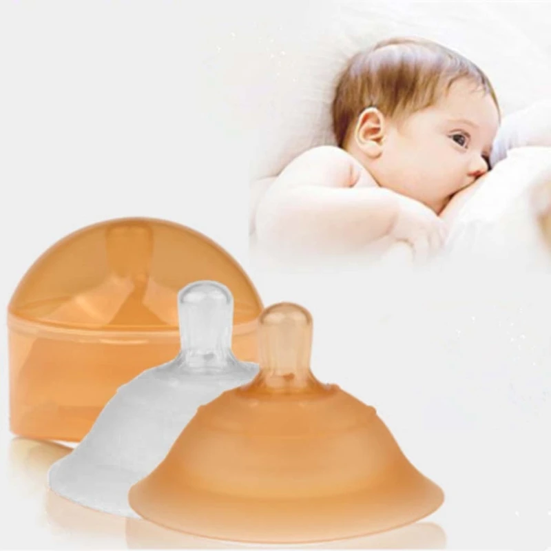 

Double Layer Silicone Nipple Protector Breastfeeding Mother Breast Protection Pad Cap Shield Cover
