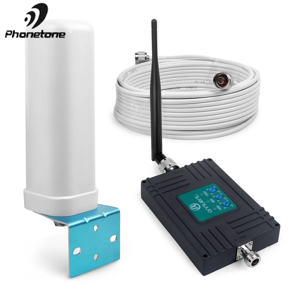 Cell Phone Signal Booster for US/CA 2G 3G 4G 850/1900/700MHz LTE Verizon Mobile Repeater Kit Band 5/2/13 Enhance Voice/Data