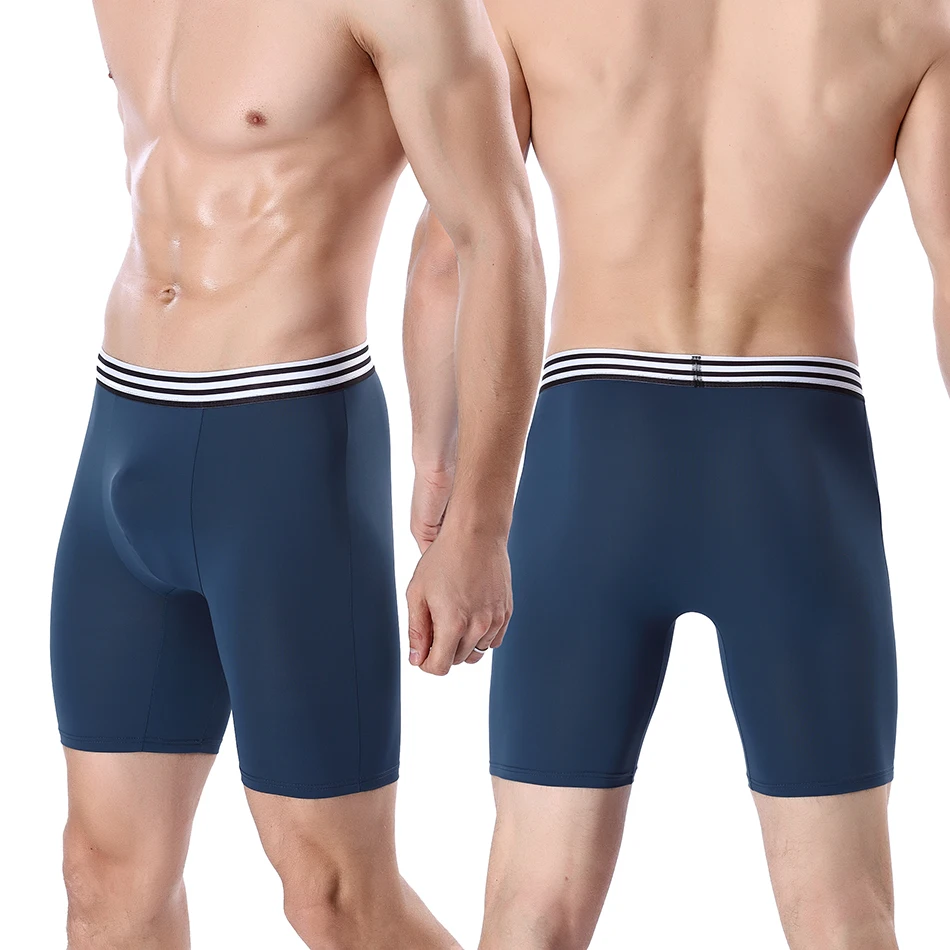 2 шт. Для мужчин Спортивное нижнее белье с длинным Ice Silk трусы-боксеры