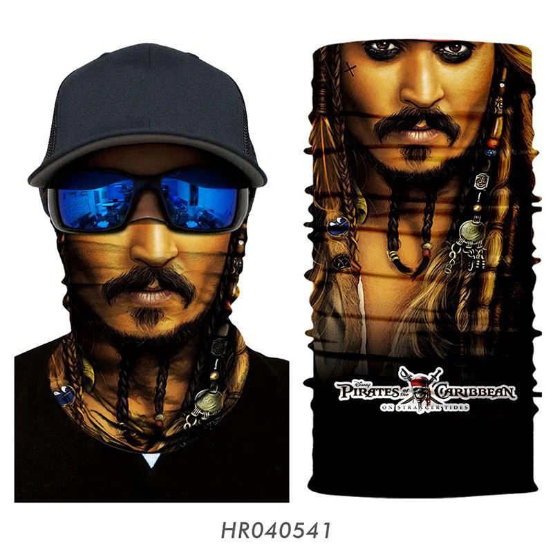 Мотоциклетная маска для лица пиратская бандана шарф Балаклава шея гетры дышащая