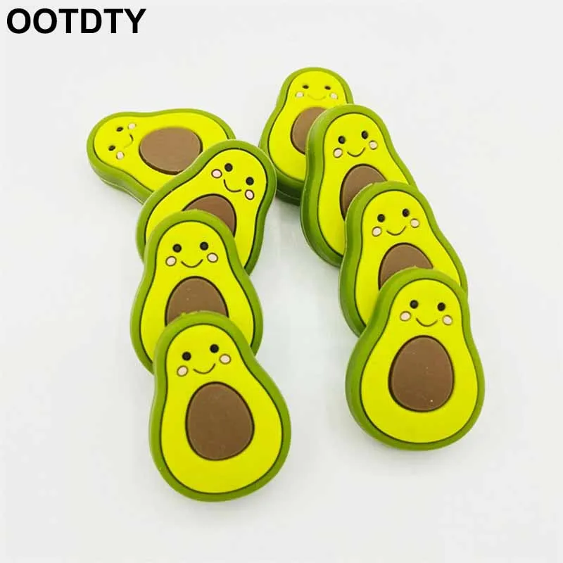Mini mordedor de silicona con cuentas de aguacate para beb&eacute;, chupete de dentici&oacute;n infantil sin BPA, juguete Molar de lactancia, dibujos animados, 1-5 piezas-0