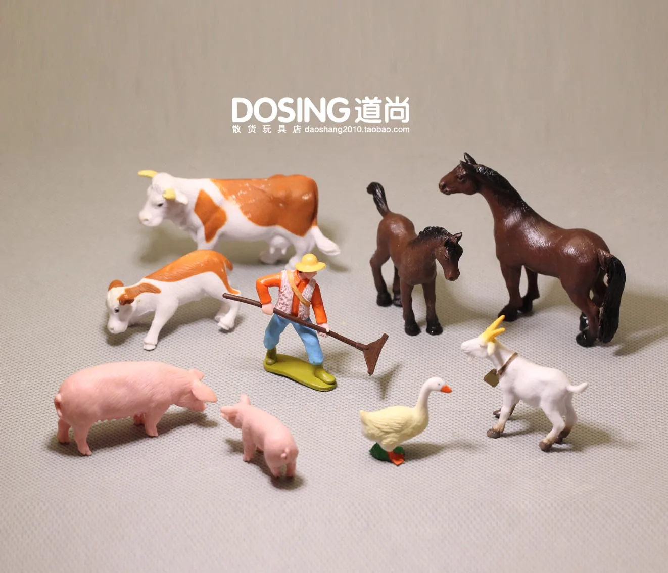 Миниатюрная модель животного на ферме украшения с изображением милой свинки для