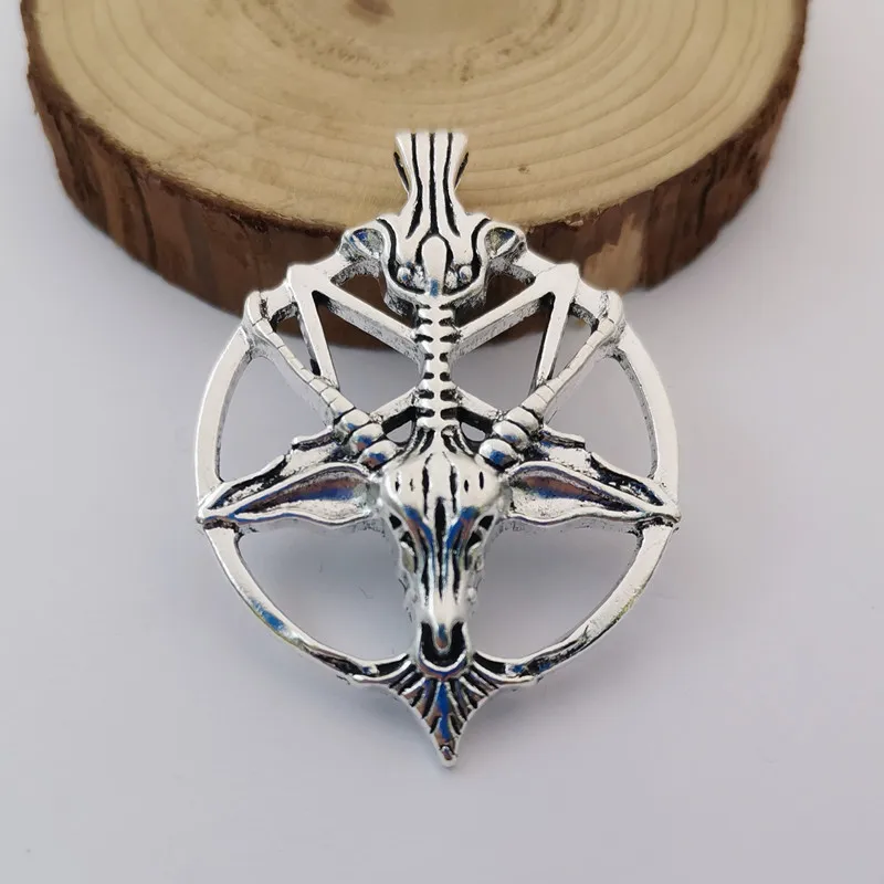 Модный комплект из 2 предметов в винтажном стиле виде пентаграммы Пан Бог череп