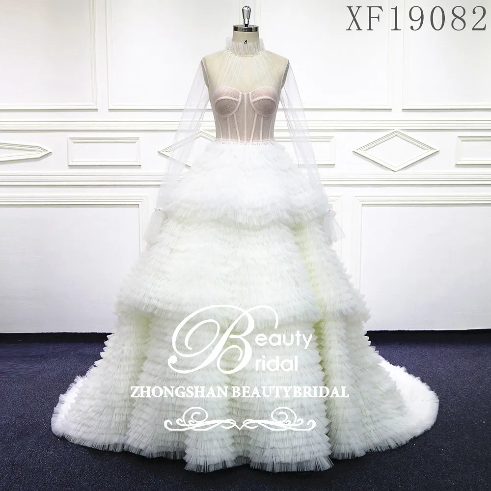 Роскошное Свадебное платье с открытой спиной сделанное на заказ свадебное