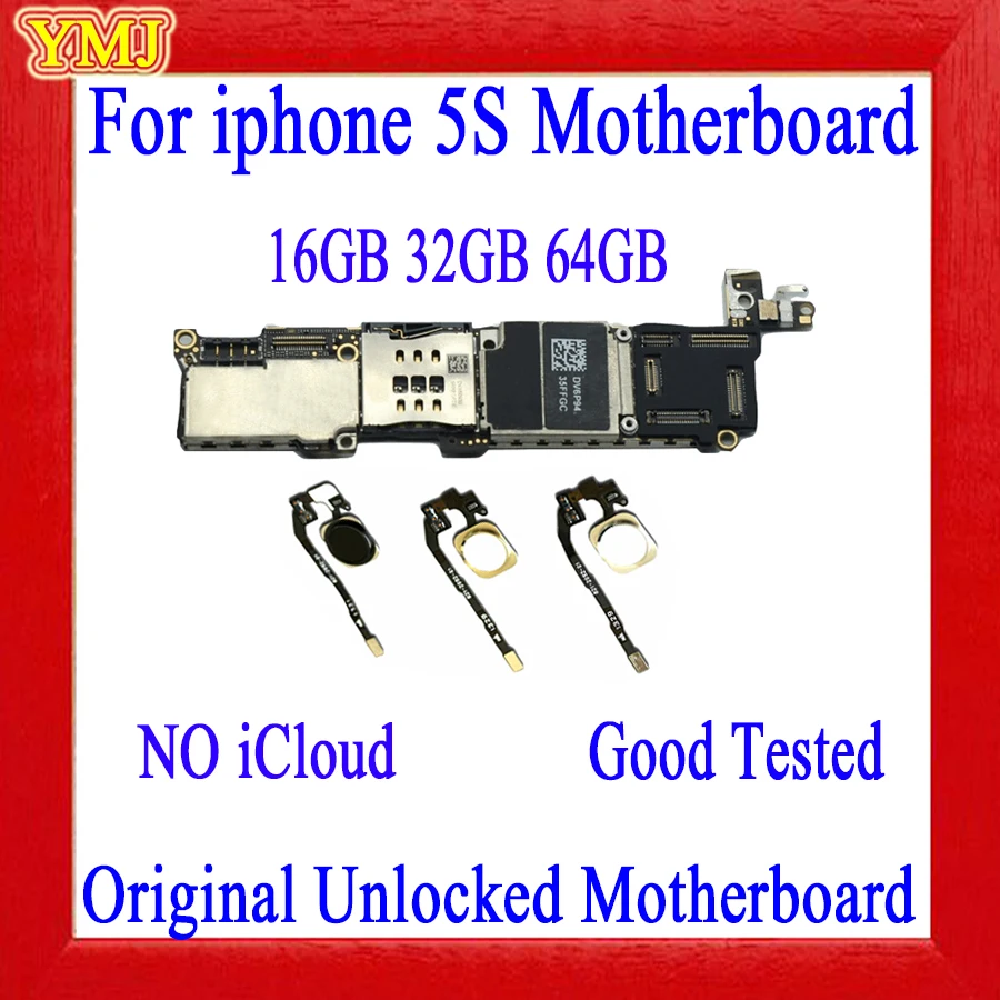 Оригинальная разблокированная материнская плата для iphone с/без Touch ID 16 ГБ 32 64