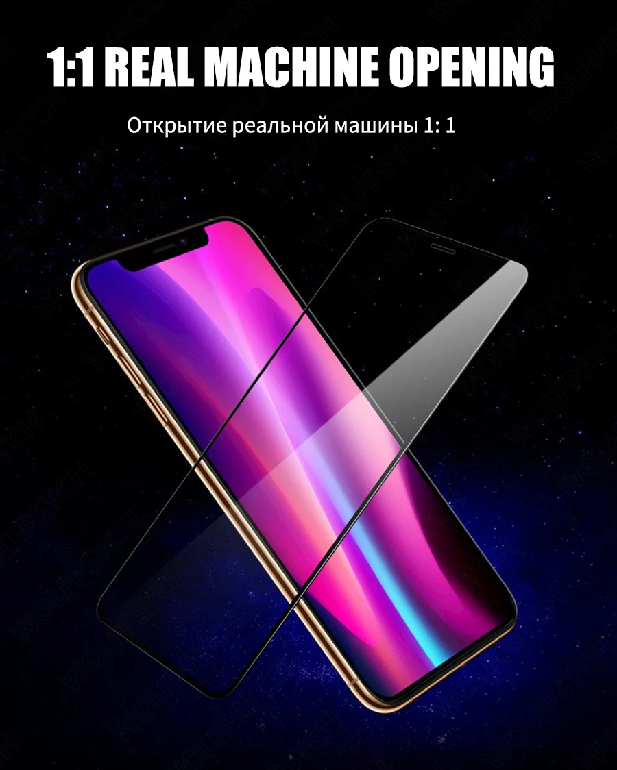 6D полное клеевое покрытие из закаленного стекла для Apple iPhone 11 Pro Max Защитная пленка для экрана для iPhone 11 Pro XR XS Max защита стекла