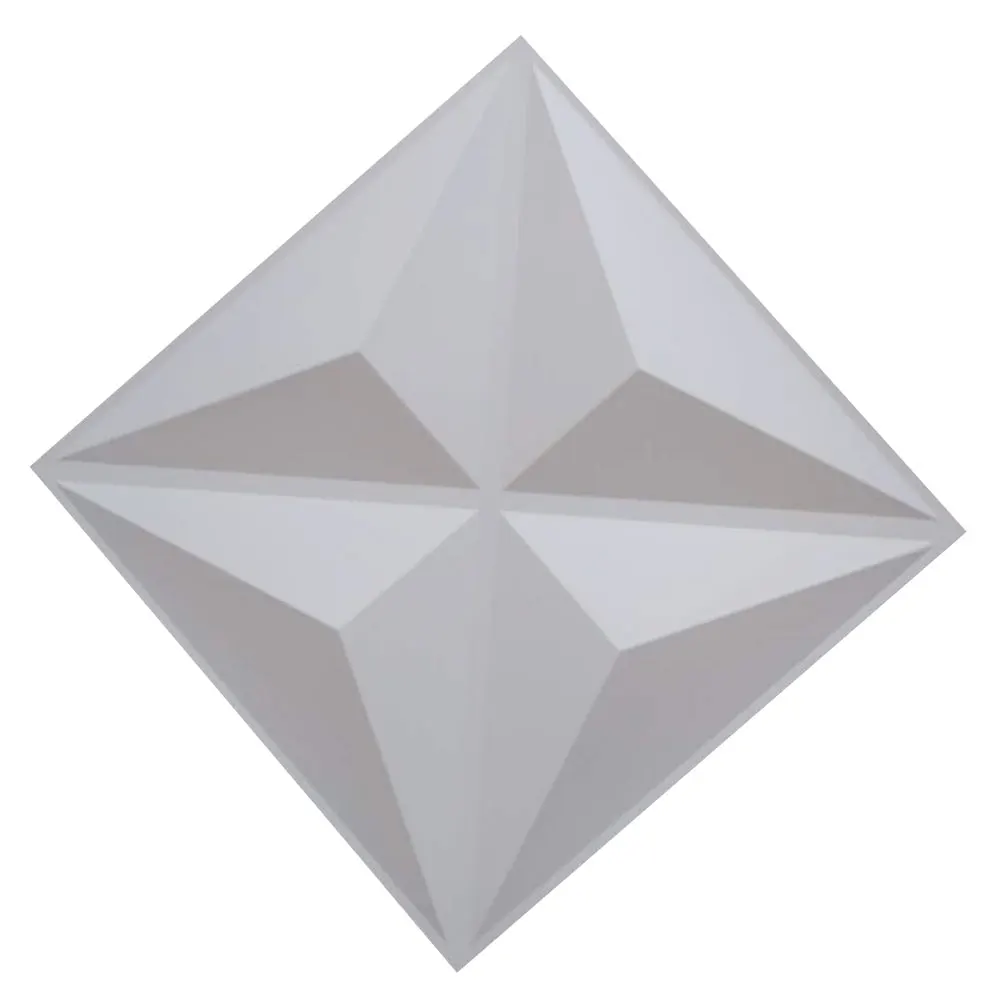 A06028 3DARTWALL ПВХ 3D модные декоративные стеновые панели белая текстурированная настенная плитка звездный стиль 19," x 19,7"(12 ПАК - Цвет: A06028