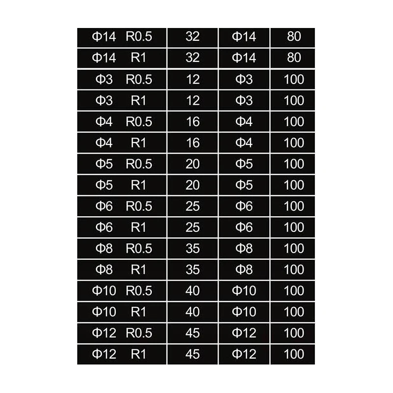 

SUOKE Milling Cutter HRC70 Endmill Alloy Tungsten Steel Cnc Maching Top Milling Machine Tools For Steel 3.0mm-14.0mm