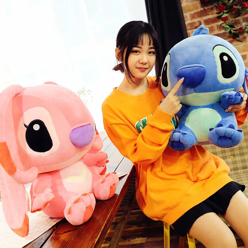 80CM 35CM Big Stitch Kawaii Stitch Plush Doll Toys Anime Lilo And Stitch Plush Toy Children Kid Birthday Gift Baby Appease Gift