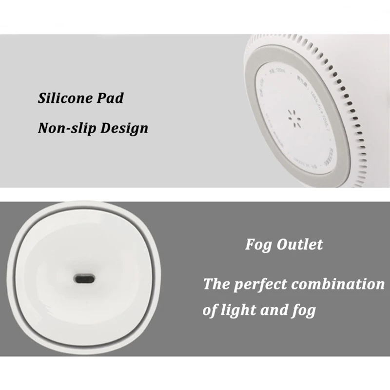 120ML USB Mini Air Humidifier Ultrasonic Essential Oil Aroma Diffuser for Xiaomi Youpin Mute LED Light Mist Maker Home | Бытовая