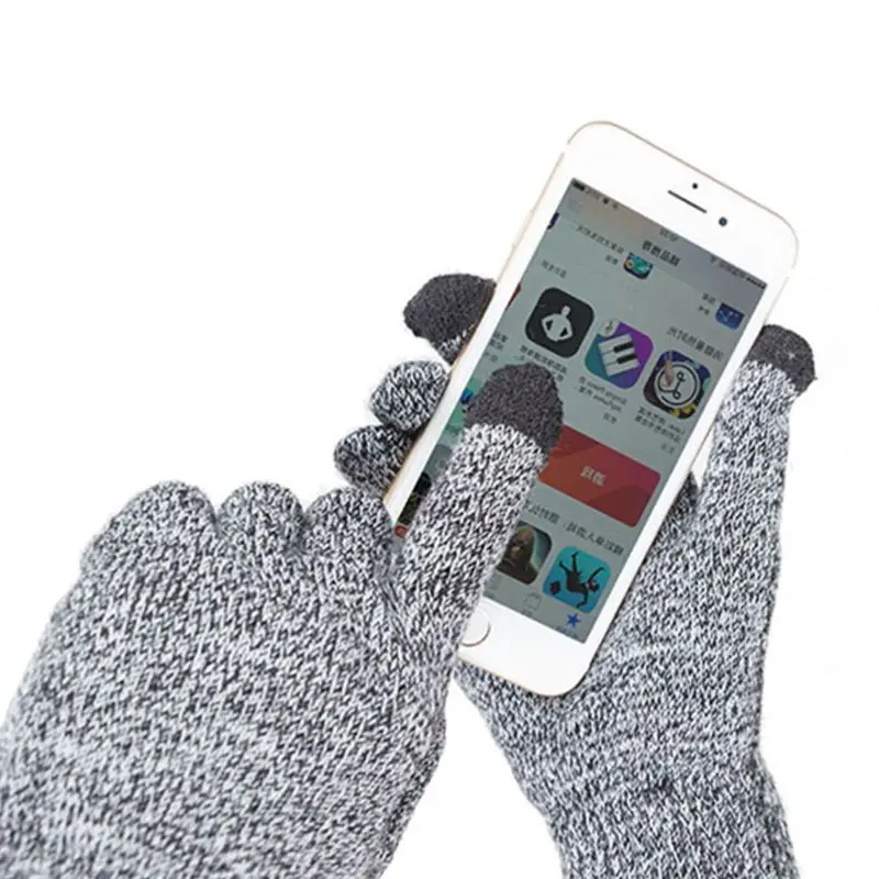 

Women Men Winter Beanie Hat Infinity Scarf Touch Screen Gloves 3 Pieces Knitted Set Thicken Plush Lining Snow Ski Outdoor Warmer