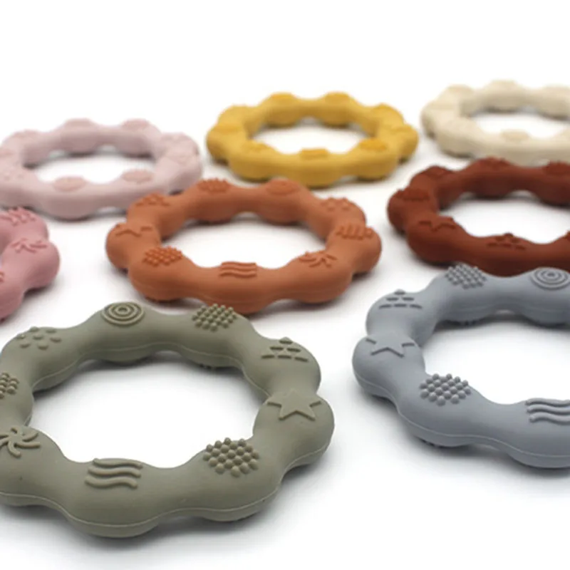 Pulsera de silicona para el Cuidado Oral del beb&eacute;, mordedor, joyas y comida, sin BPA de dentici&oacute;n juguete para reci&eacute;n nacido, 1 Uds.-4