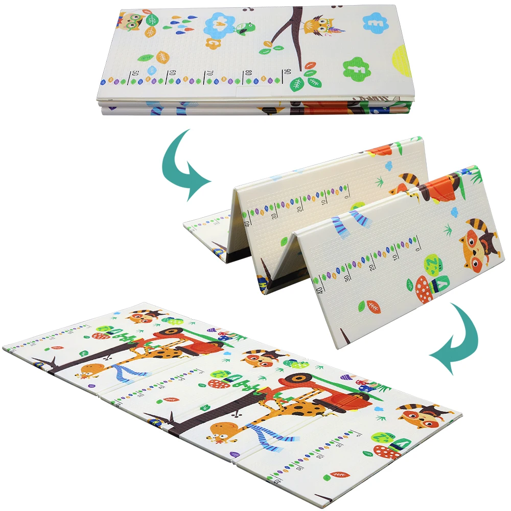 Foldable Floor Baby Play Mats Kids Playmat Crawling Carpet Children Toddler Thermal Rug Babies Pad Foam Mat коврик для ползания |