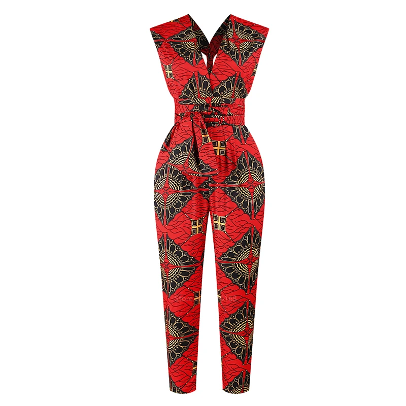 Mutil Wearing женские африканские комбинезоны одежда Анкара бандаж африкаин Дашики