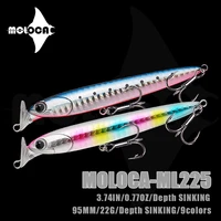 fishing accessories lure minnow pencil weights 22g 95mm sinking isca artificiais bait pesca for seabass fish pescaria leurre dur