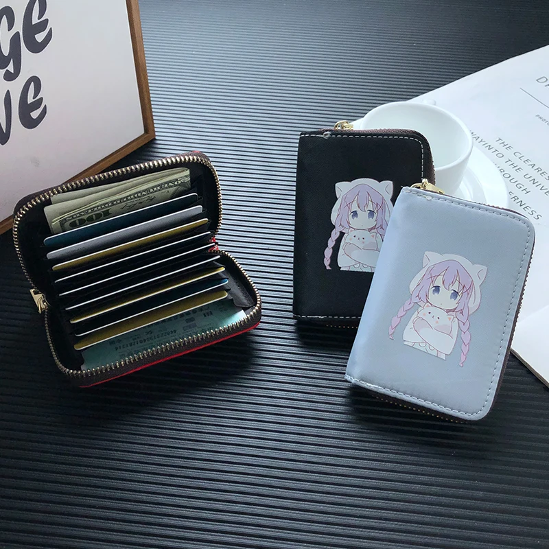 Милый прекрасный мультфильм аниме Miss Kobayashi Дракон горничной на молнии клатч