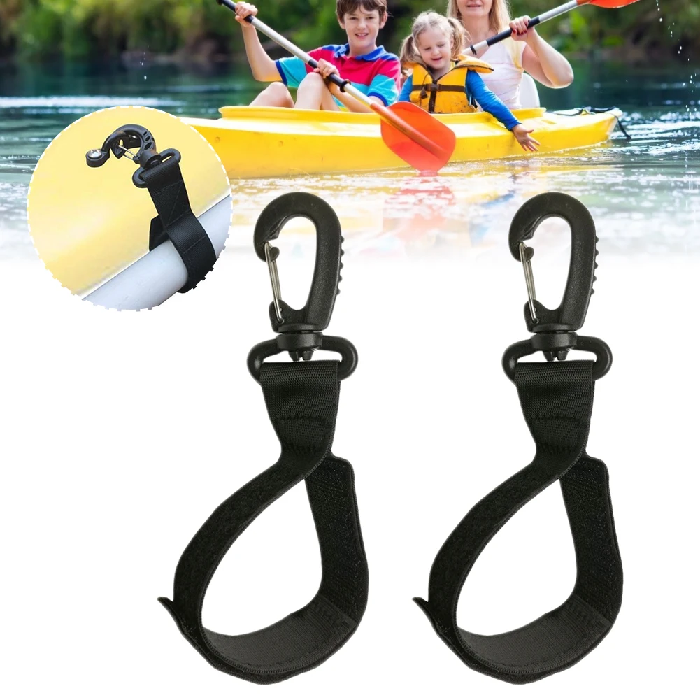 

2pcs Kayak Paddle Clips17.5x3.7cm Kayaking Canoeing Black Paddle Clips Holder Kayak Canoe Boat Dinghy Accessories Surfing