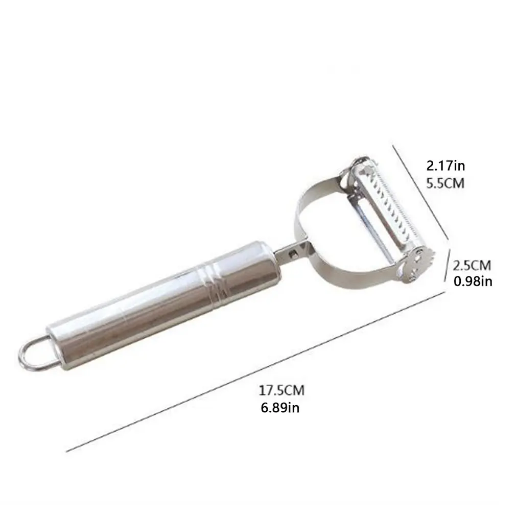 

Stainless Steel Peeler Melon Fruit Shavings Kitchen Gadgets Smile Double-Head Grater Creative Paring Knife