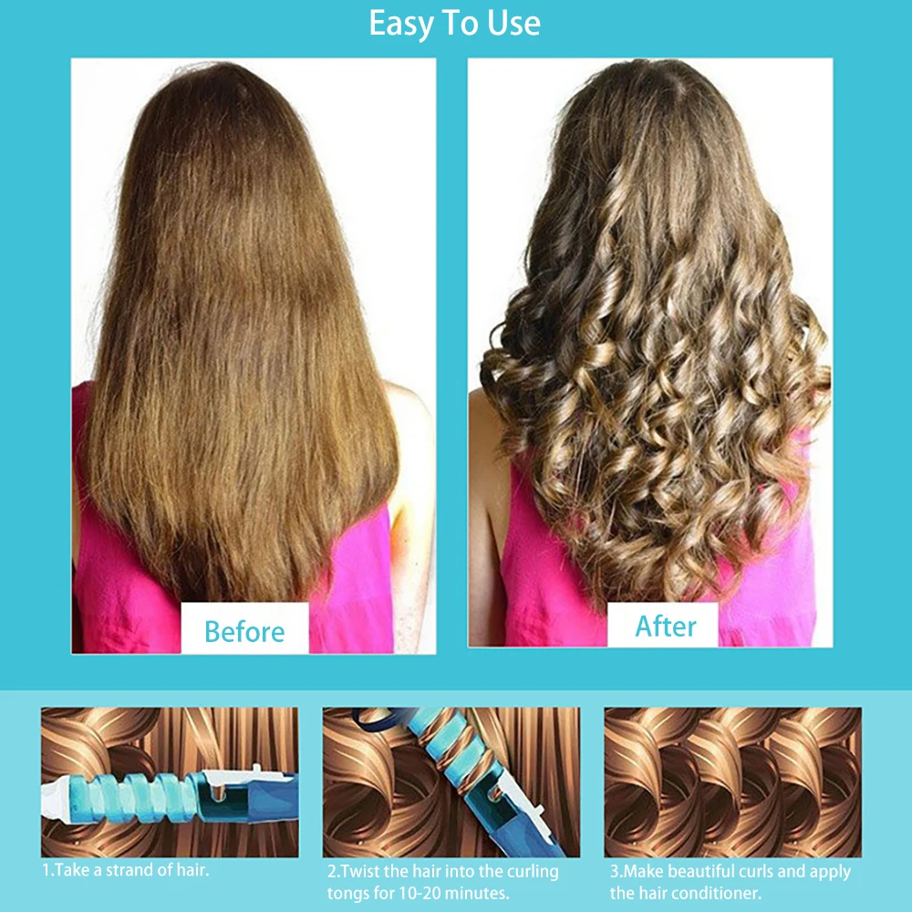 Electric Hair Curling Iron Professional Curler Styler Fast Heating Tube Wand Styling Tools | Красота и здоровье