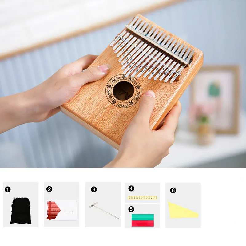 17 клавиш калимба большой палец пианино высокое качество деревянный корпус из