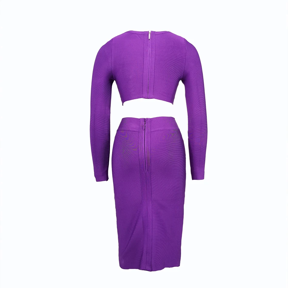 Женское платье с длинным рукавом серое синее фиолетовое о-образной горловиной |