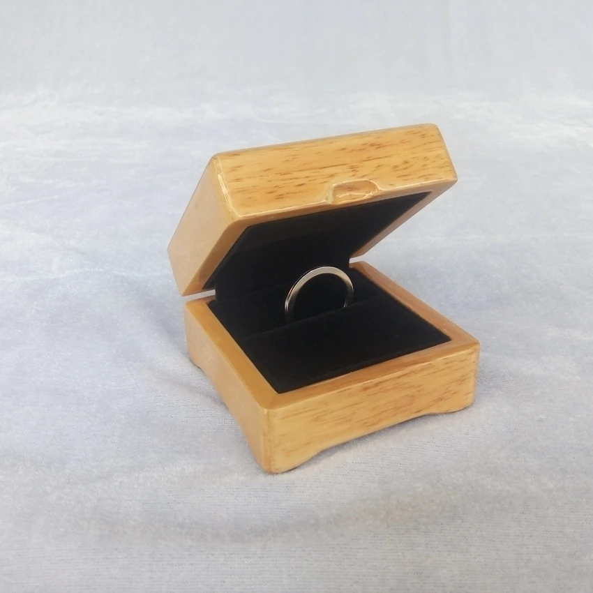 Деревянная шкатулка для ювелирных украшений хранения колец и сережек чехол