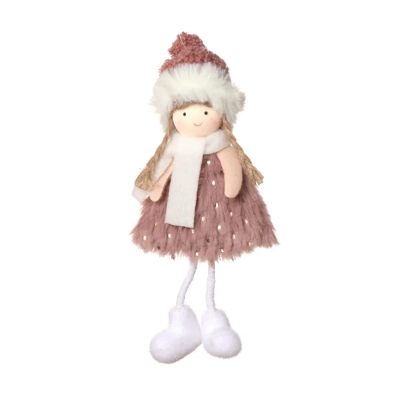 Новогоднее украшение 2022 года для рождественской елки олень снеговик ангел кукла