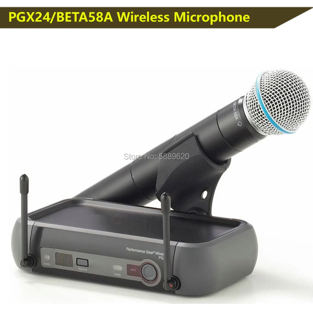 

Free shipping HOT SALES PGX24/BETA58A PROFESSIONAL WIRELESS MICROPHONE SYSTEM , PERFORMANCE GEAR WIRELESS MICROPHONE