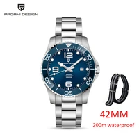 pagani design 2021 new mens automatic mechanical watch stainless steel sapphire glass 200m automatic waterproof watch relogio