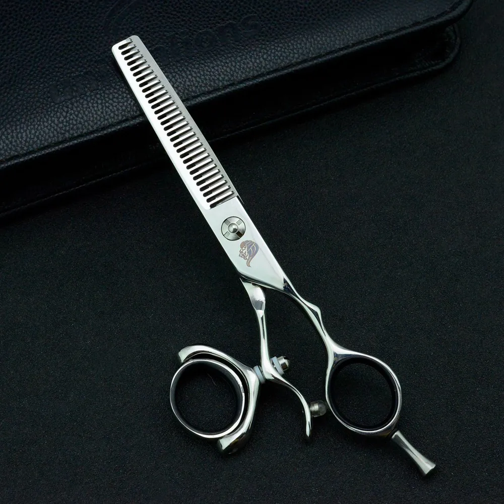 

5.5/6" 440C Swivel Hair Scissors Hairdressing Scissors Barber Razor Thinning Rotating Thumb Shears Swivel Handle Scissor Rotary