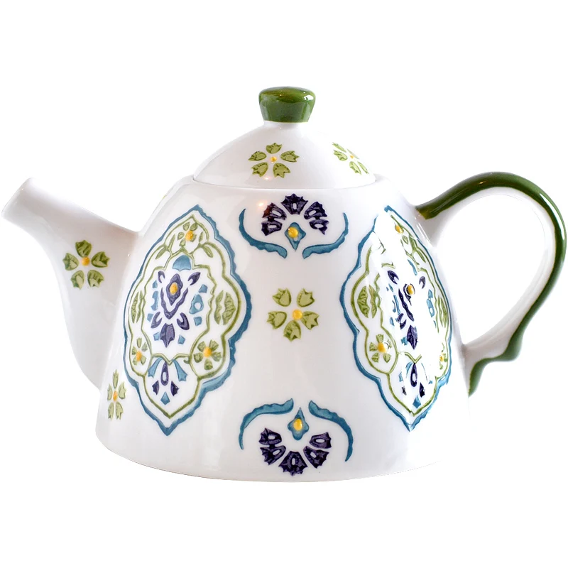 

Pure Hand-painted Japanese-style Teapot Tea Cups Retro Art Afternoon Tea Flower Tea 1 Pot 2 Cups Tea Set