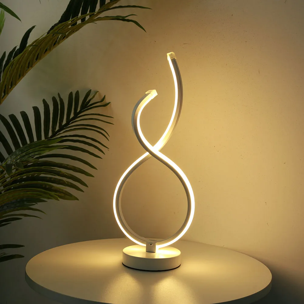

Modern Table Lamp Acrylic Bedroom Bedside Decorative Lamp Creative Living Room LED Night Light Home Decoration
