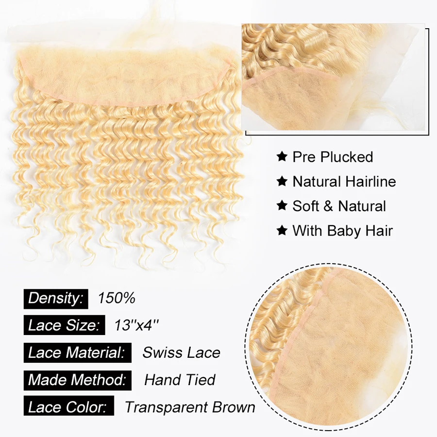 Модные королевские волнистые 613 пучков с фронтальной предварительно выщипанной