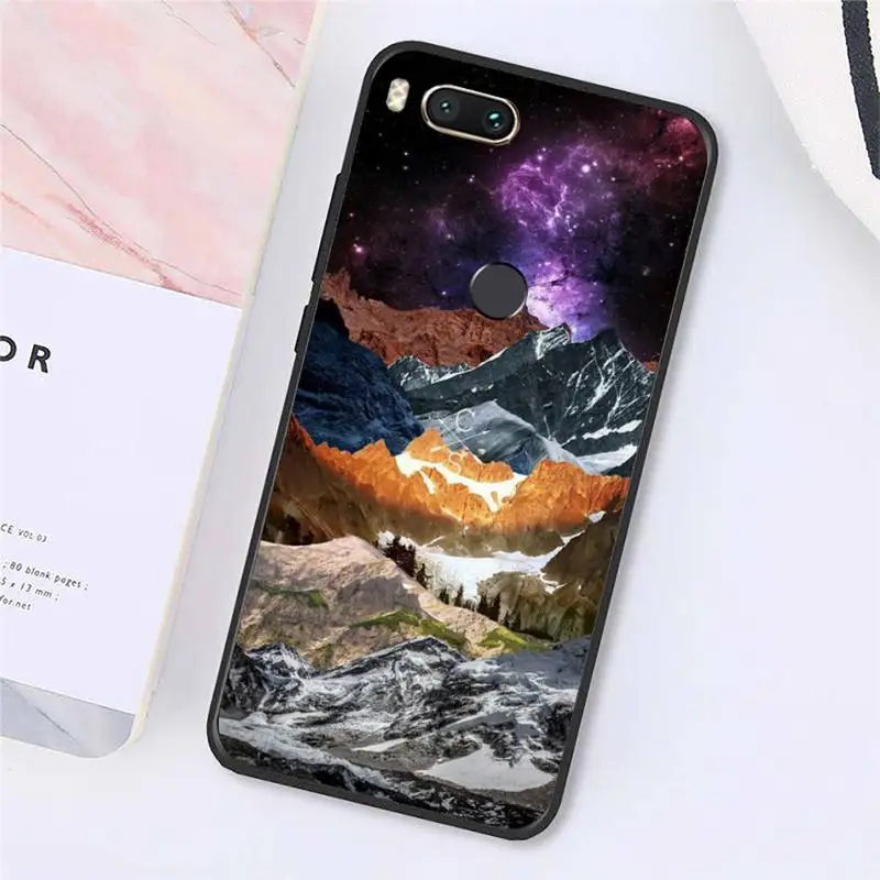 

Mountain Marble Moon pattern Phone Cases For Xiaomi Redmi note 7 8 9 t k30 max3 9 s 10 pro lite Luxury brand shell funda coque