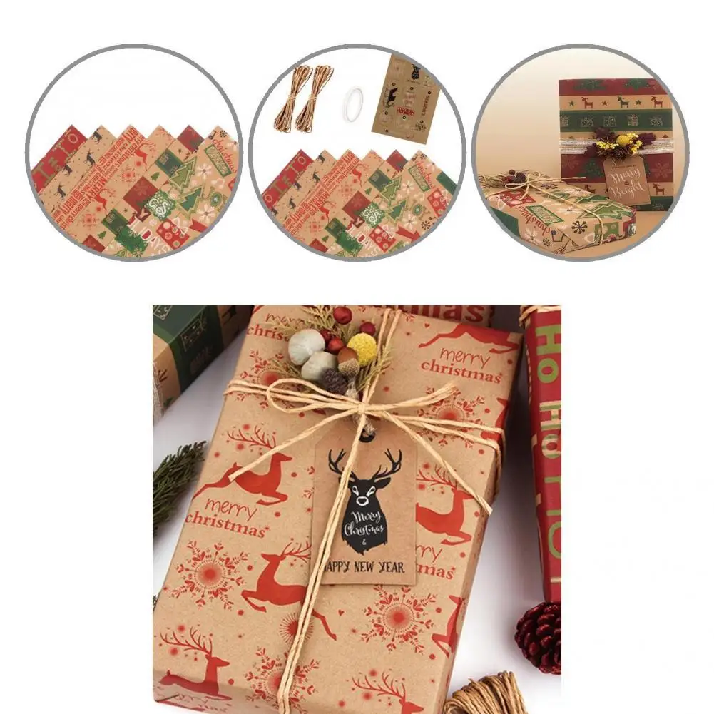 

Портативные хорошие сезонные подарки, упаковочная бумага, бумажная оберточная бумага, привлекательная для дома