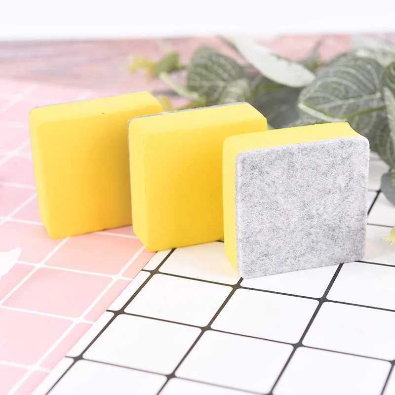 2 шт./лот ластик для черной доски желтая доска чистки маркеры сухой пеноластик