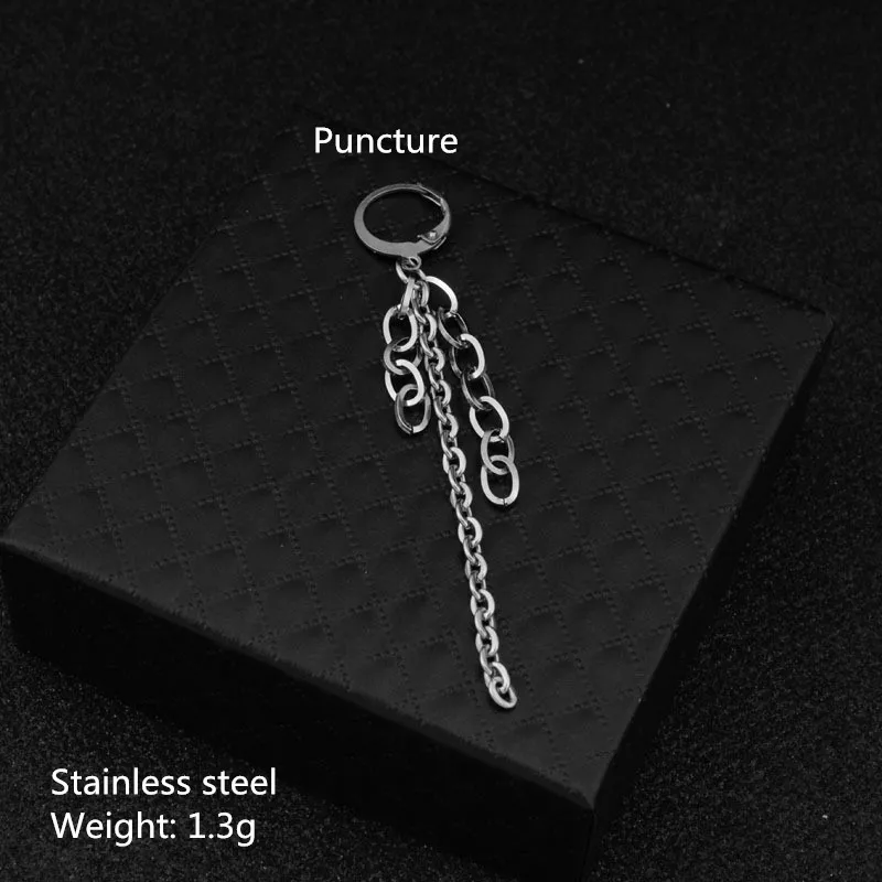 Stud earring Серьги Крест Мужские Круглые титановые стальные серьги, мужские ювелирные изделия, аксессуары, хипстер, рок стиль, панк, круглые серьги мужские - Окраска металла: Stud earring