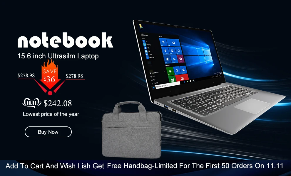 Metal Laptop 15.6 inch With Backlit Keyboard Notebook Computer Intel Quad Core Ultrabook With Win10 OS For Student Game Netbook