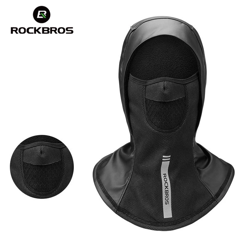 Rockbros велосипедная Зимняя Маска флисовая термальная непромокаемая лицевая маска пылезащитный респиратор страйкбол маска теплая шапка для катания головной убор