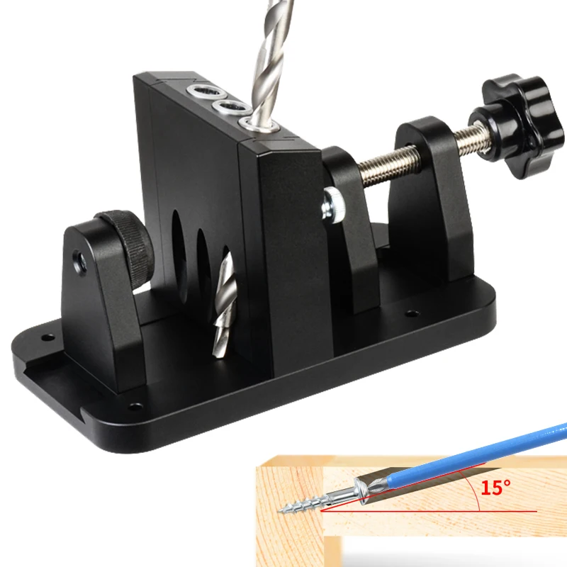 Направляющая для сверления отверстий регулируемый Карманный джиг с наклонной