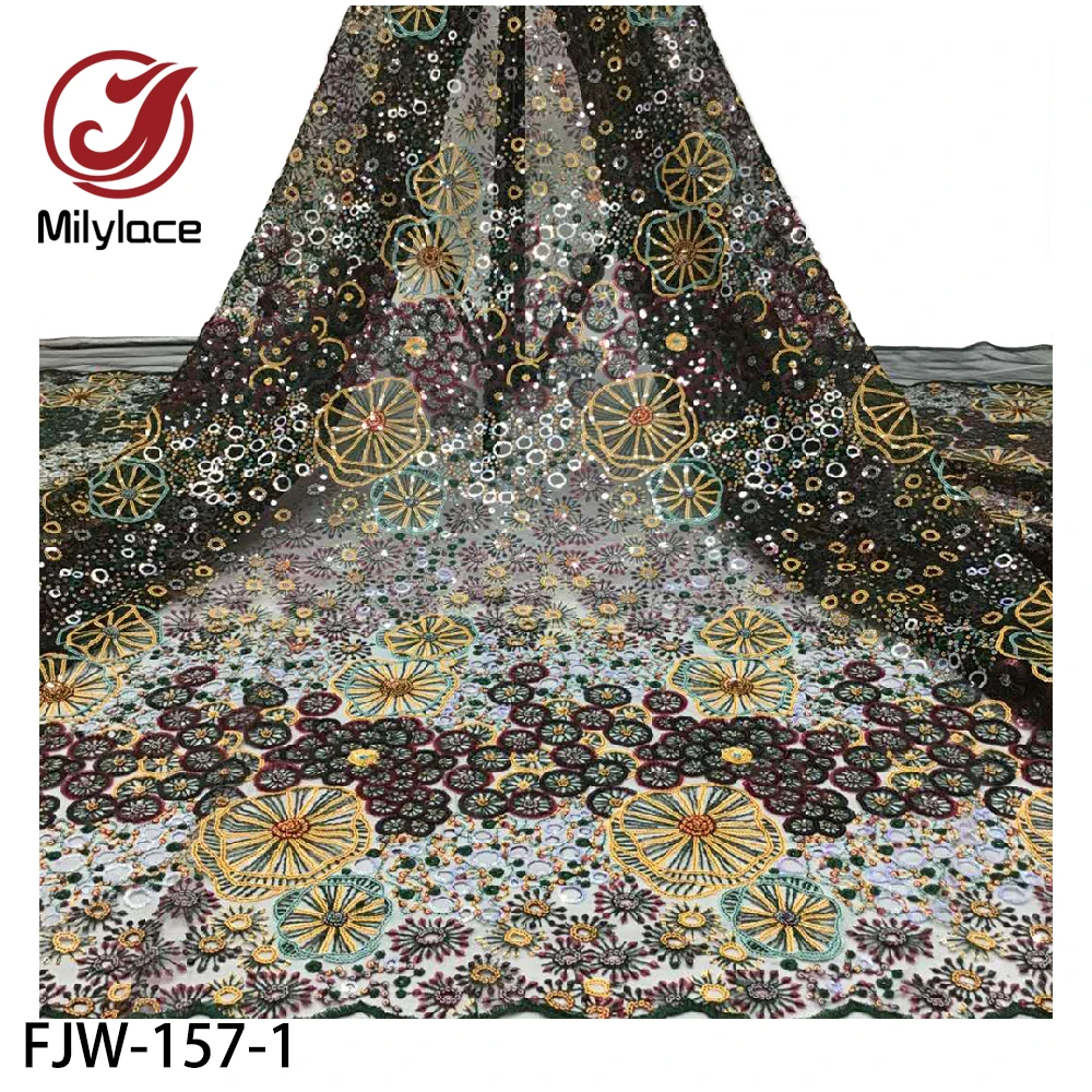 

Африканские блестки, сетчатая кружевная ткань, высокое качество, Нигерия, вышивка блестками, кружевная ткань для вечернего платья